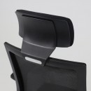 Кресло поворотное ARCUS, черная сетка+ткань/черный полиамид, коллекция AKSPRIME